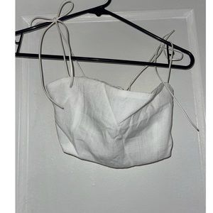 Meshki White Top with tied straps